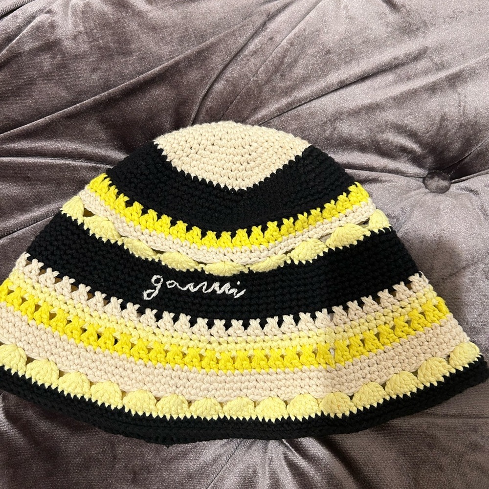 Ganni crochet hat worn once